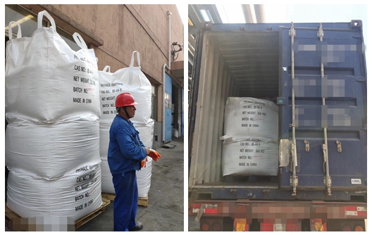 Expédition d'anhydride phtalique depuis l'usine de Huafu